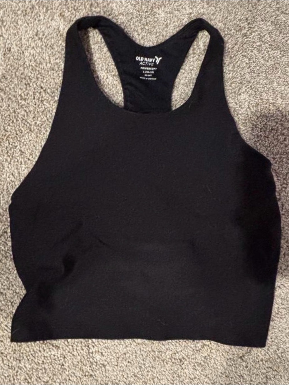 Old Navy Black Racerback Active Tank Top